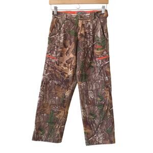 Cabela's‎ Kids Camo Pants M Lined Fleece Warm Fall Winter Hunting Brown Realtree